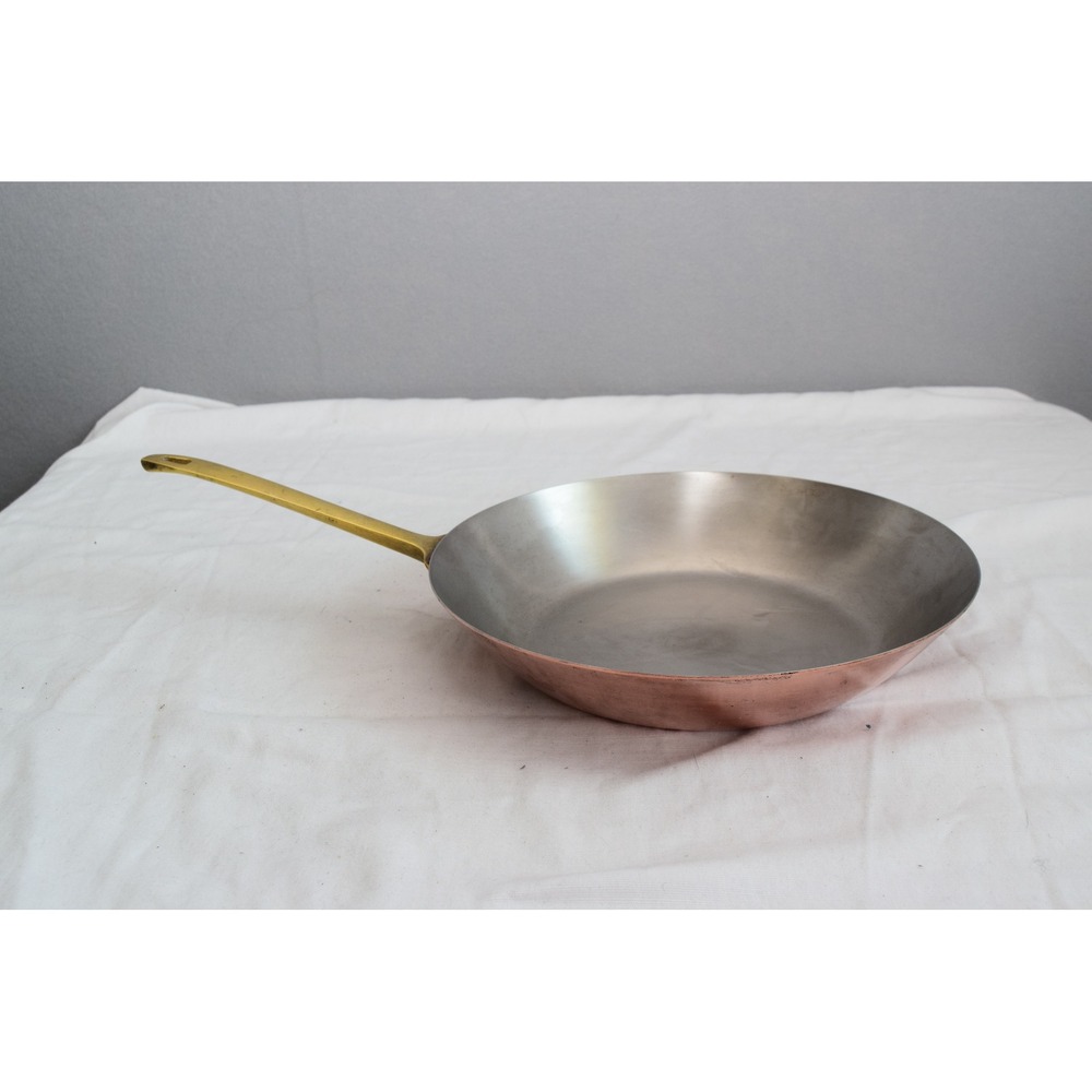 Paul Revere Copper Skillet 10in Bicentennial 1776-1976 Brass Handle
